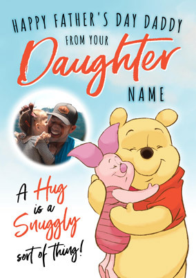 Winnie the Pooh - From Daughter Father's Day Photo Card