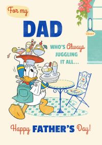 Tap to view Donald Duck - Multitasking Dad Father's Day Photo Card
