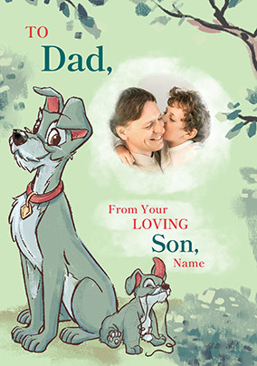 Lady And The Tramp - Loving Son Happy Father's Day Card