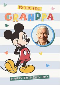 Tap to view Mickey Mouse - Best Grandpa Happy Father's Day Photo Card