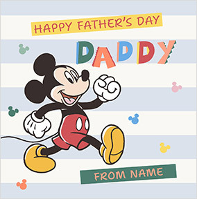 Mickey Mouse - Happy Father's Day Daddy Card