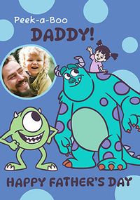 Tap to view Monsters Inc - Peek-a-Boo Daddy Happy Father's Day Photo card