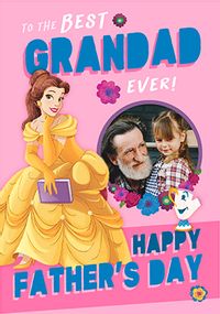 Tap to view Princess Belle - Happy Father's Day To The Best Grandad Photo Card