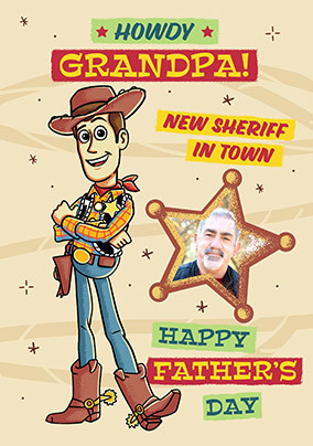 Toy Story - Howdy Grandpa Happy Father's Day Photo Card
