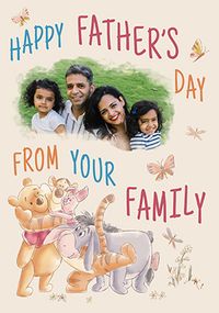 Tap to view Winnie The Pooh - Happy Father's Day From Your Family Photo Card