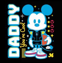 Tap to view Mickey Mouse Daddy Cool Square Father's Day Card