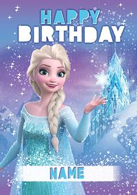 Tap to view Frozen Elsa Happy Birthday Card