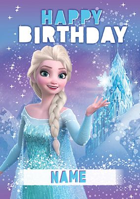 Photo of Frozen Elsa Happy Birthday Card