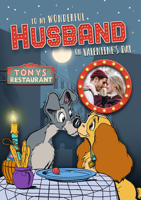Lady & The Tramp Husband Valentine's Day Photo Card