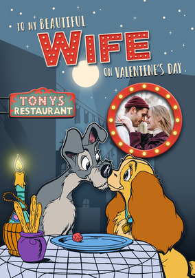 Lady & The Tramp Wife Valentine's Day Photo Card