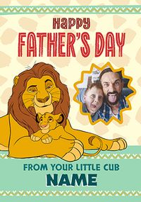 Tap to view The Lion King - Happy Father's Day From Your Little Cub Photo Card