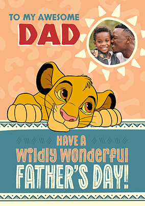 The Lion King - Wildly Wonderful Father's Day Photo Card