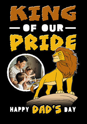 The Lion King King Of The Pride Father's Day Photo Card