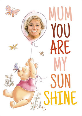 Pooh Bear - My Sunshine Mother's Day Photo Card
