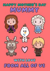 Frozen Characters Mothers Day Card