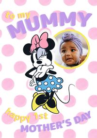 Tap to view Disney Minnie Mouse Polka Dot 1st Mothers Day Card