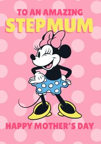 Tap to view Disney Minnie Mouse Amazing Step Mum Mothers Day Card