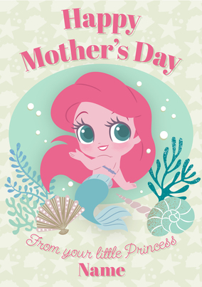 Disney Ariel Princess Mothers Day Card