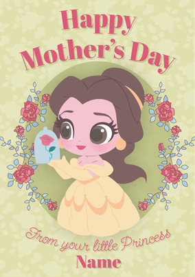 Disney Belle Fairy Tale Princess Mothers Day Card