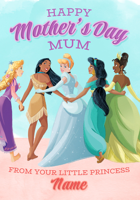 Disney Princess  Mothers Day Card