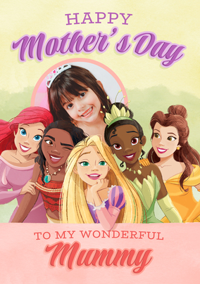 Disney Princess Group Mothers Day Card