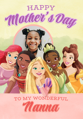 Disney Smiling Princess Mothers Day Card