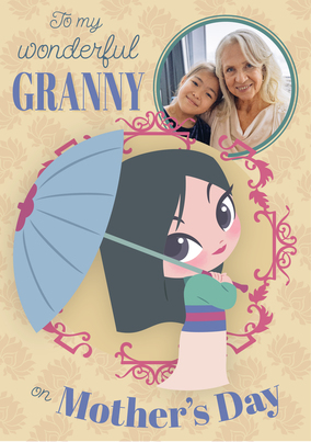 Disney Mulan Fairy Tale Photo Princess Mothers Day Card