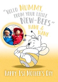 Tap to view Winnie The Pooh Twins 1st Mothers Day Card