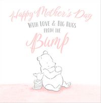 Tap to view Classic Winnie The Pooh Mum Blue Big Hugs from the Pink Bump Mothers Day Card