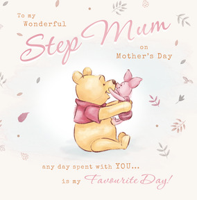 Disney Pooh and Piglet Favourite Day Mothers Day Card