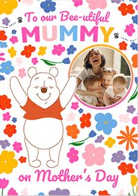 Tap to view Winnie The Pooh Bee-Utiful Mummy Mother's Day Photo Card