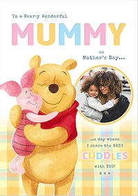 Tap to view Winnie The Pooh Cuddles on Mother's Day Photo Card