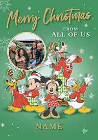 Tap to view Mickey & Friends From All Of Us Christmas Photo Card