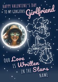 Tap to view Disney Minnie Mouse Written in the Stars Valentines Card