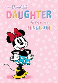 Tap to view Minnie Mouse Daughter Birthday Card