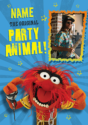 The Muppets Party Animal Birthday Photo Card