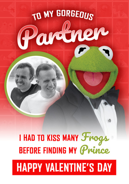 Muppets Kermit the Frog Valentines Card