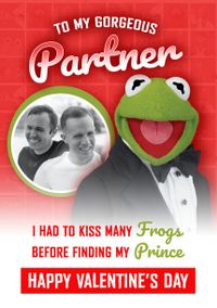 Tap to view Muppets Kermit the Frog Valentines Card