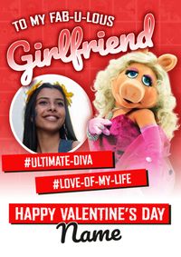 Muppets Miss Piggy Ultimate Diva Valentines Card