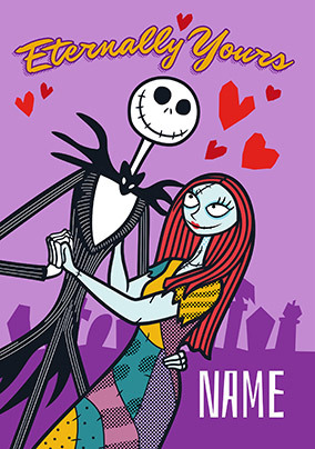 Disney Nightmare Before Christmas Eternally Yours Valentines Card