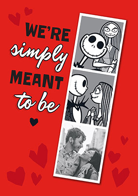 Disney Nightmare Before Christmas Meant to Be Valentine's Day Card