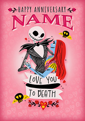 Nightmare Before Christmas Anniversary Card