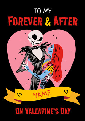 Nightmare Before Christmas My Forever & After Valentine's Day Card