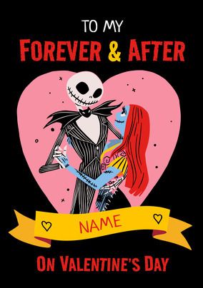 Photo of Nightmare Before Christmas My Forever & After Valentine's Day Card
