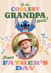 Tap to view Stitch - Coolest Grandpa Happy Father's Day Photo Card