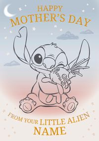 Disney Stitch Little Alien Mothers Day Card