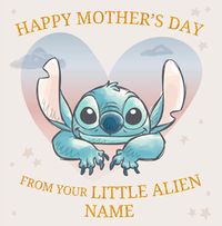 Disney Stitch Little Alien Square Mothers Day Card