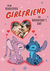 Tap to view Stitch & Angel Beautiful Girlfriend Valentine's Day Photo Card