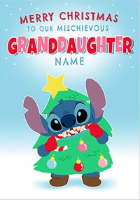 Tap to view Stitch Granddaughter Christmas Card