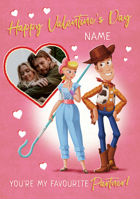 Toy Story My Favourite Partner Valentine's Day Photo Card